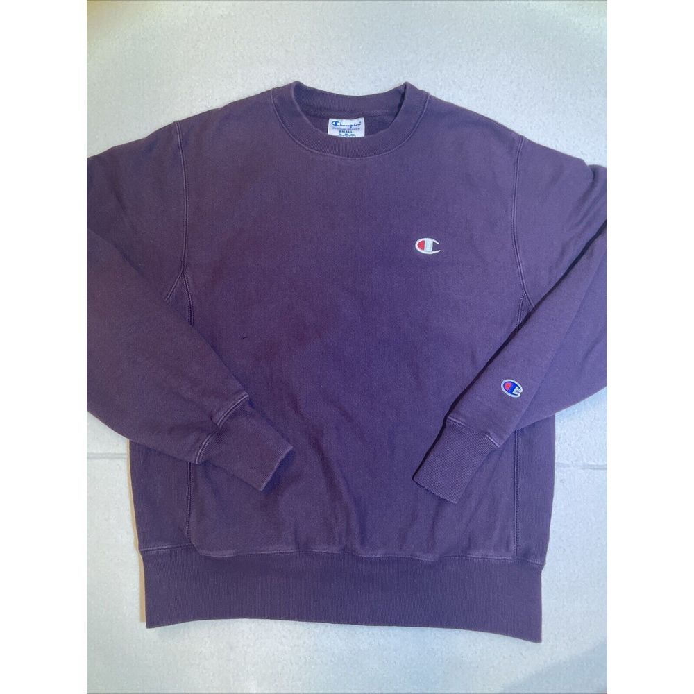 Vintage‎ Champion Reverse Weave Sweater Crew Neck Retro 90's Mens Size S Maroon